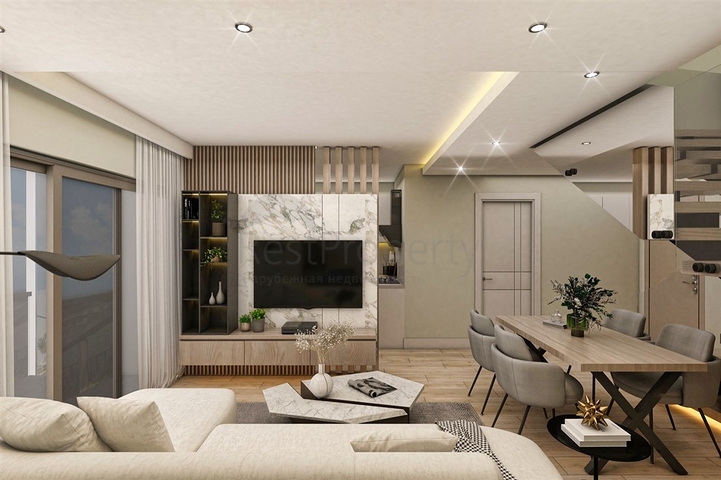 Квартиры планировки 2+1 дуплекс в микрорайоне Хурма - Анталия