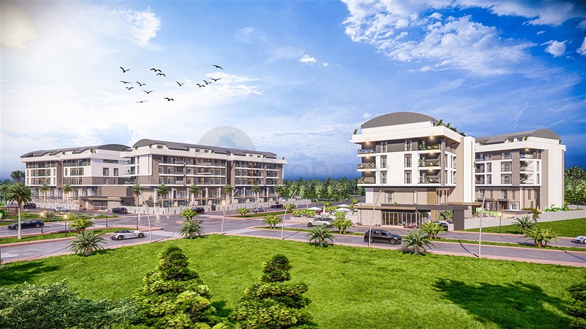 Квартиры планировки 2+1 дуплекс в микрорайоне Хурма - Анталия