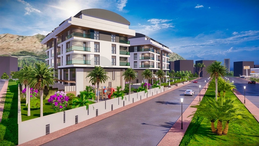 Квартиры планировки 2+1 дуплекс в микрорайоне Хурма - Анталия