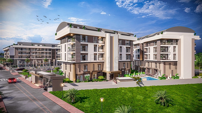 Квартиры планировки 2+1 дуплекс в микрорайоне Хурма - Анталия