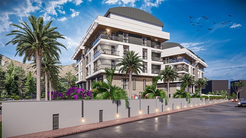 Квартиры планировки 2+1 дуплекс в микрорайоне Хурма - Анталия