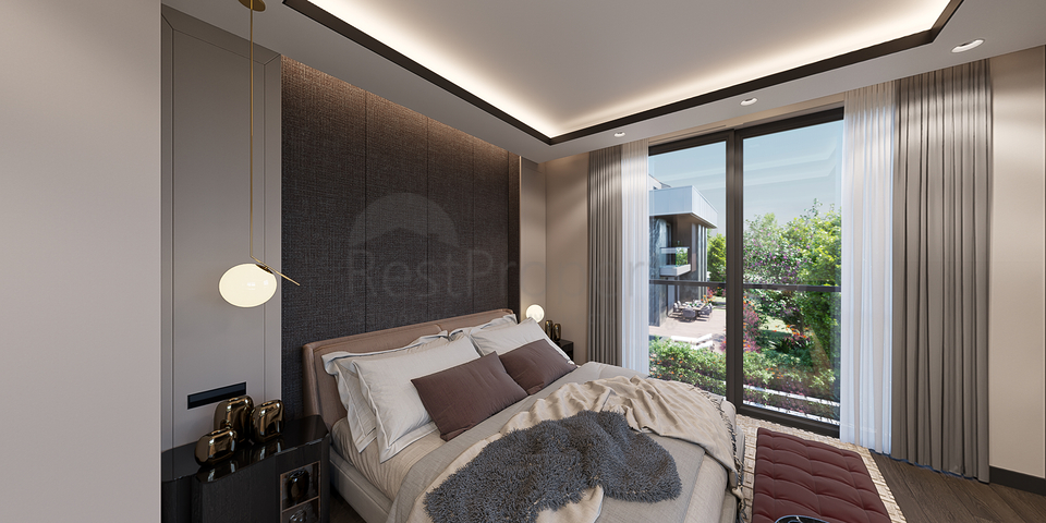 Вилловый комплекс на стадии строительства с видом на море