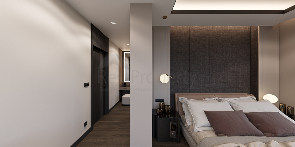 Вилловый комплекс на стадии строительства с видом на море