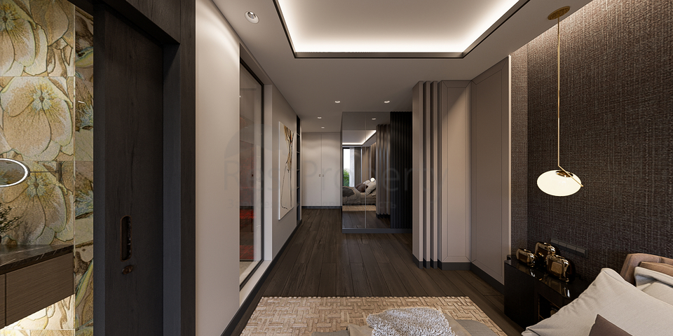 Вилловый комплекс на стадии строительства с видом на море