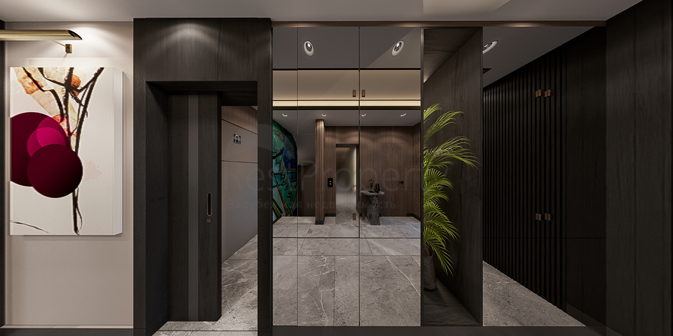 Вилловый комплекс на стадии строительства с видом на море