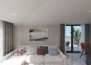 Вилловый комплекс на стадии строительства с видом на море