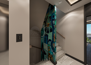 Вилловый комплекс на стадии строительства с видом на море