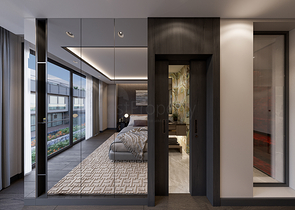 Вилловый комплекс на стадии строительства с видом на море