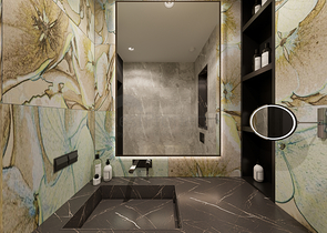 Вилловый комплекс на стадии строительства с видом на море