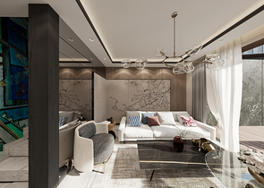 Вилловый комплекс на стадии строительства с видом на море