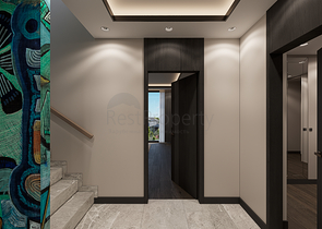 Вилловый комплекс на стадии строительства с видом на море