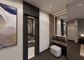 Вилловый комплекс на стадии строительства с видом на море