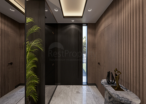 Вилловый комплекс на стадии строительства с видом на море