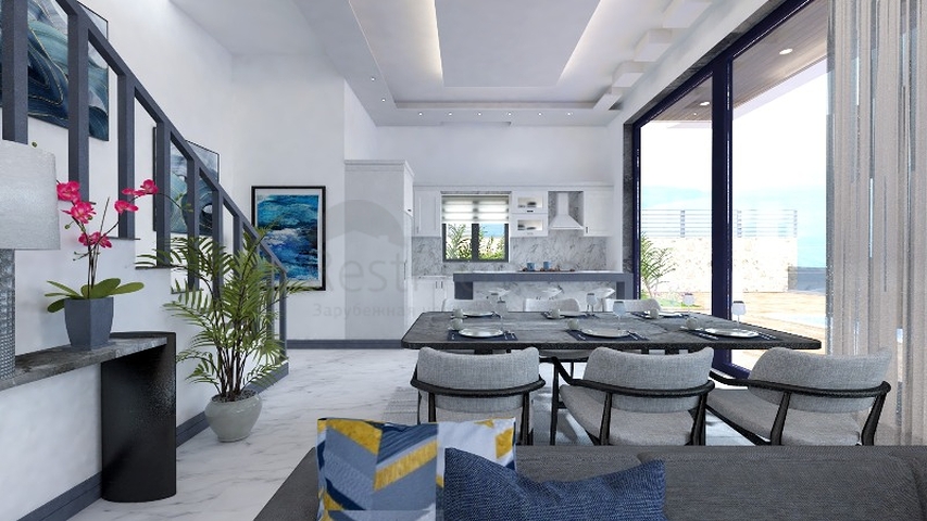 Вилла планировки 4+1 в районе Фетхие - Анталия