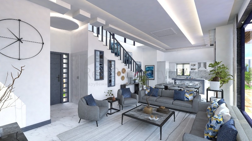 Вилла планировки 4+1 в районе Фетхие - Анталия