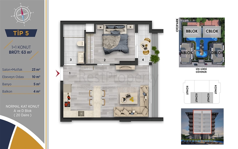 Инвестиционный проект в районе Алтынташ - Анталия