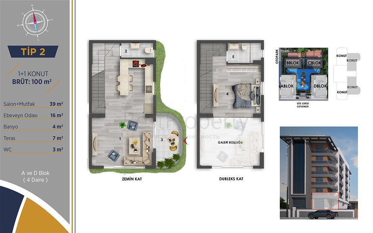 Инвестиционный проект в районе Алтынташ - Анталия