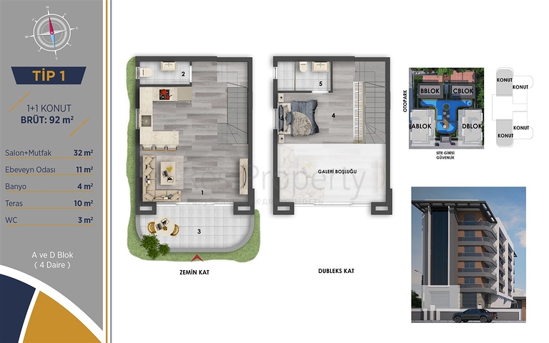 Инвестиционный проект в районе Алтынташ - Анталия