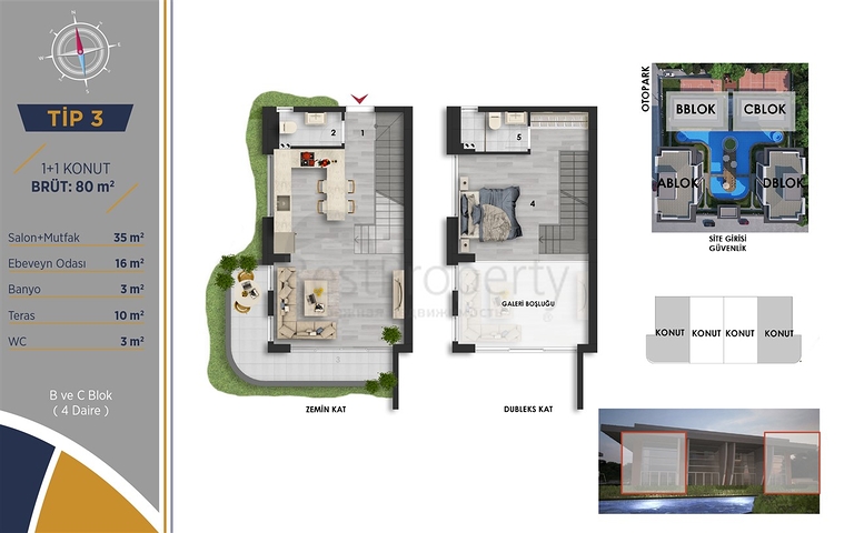 Инвестиционный проект в районе Алтынташ - Анталия