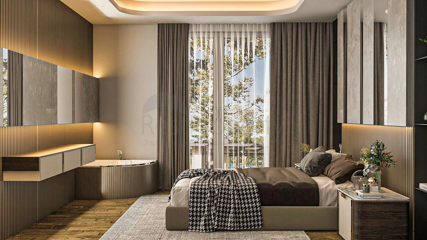 Вилла планировки 5+1 в районе Дошемеалты - Анталия