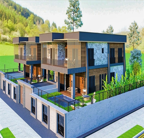 Вилла планировки 5+1 в районе Дошемеалты - Анталия