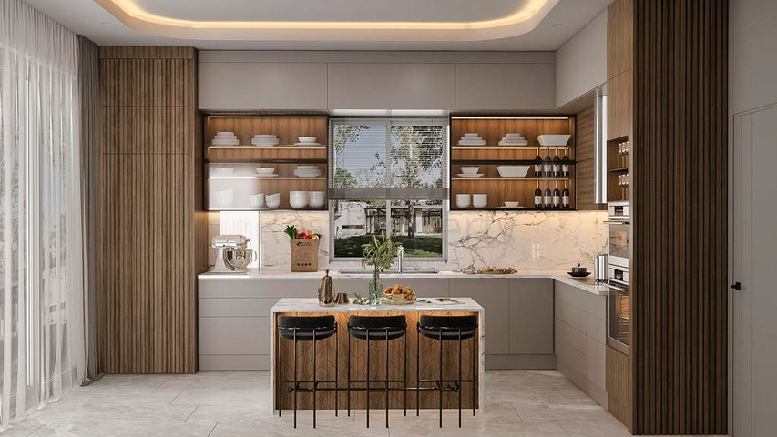 Вилла планировки 5+1 в районе Дошемеалты - Анталия