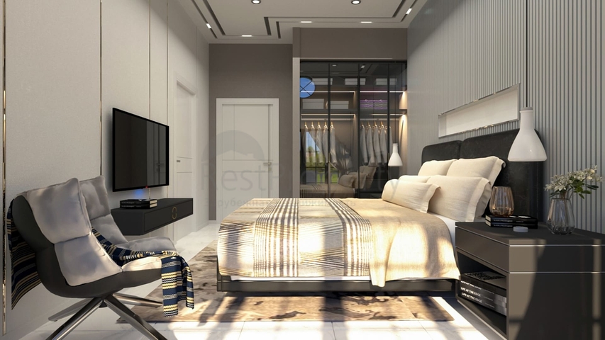 Вилла планировки 4+1 в районе Фетхие - Анталия