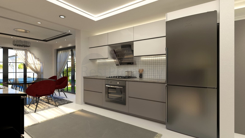 Вилла планировки 4+1 в районе Фетхие - Анталия