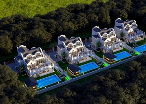 Вилла планировки 4+1 в районе Фетхие - Анталия