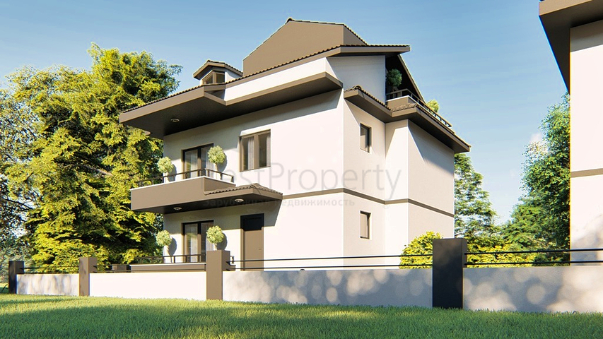 Вилла планировки 3+1 в районе Фетхие - Анталия 