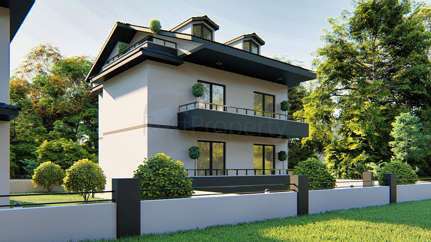 Вилла планировки 3+1 в районе Фетхие - Анталия 