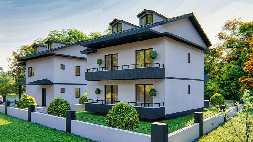 Вилла планировки 3+1 в районе Фетхие - Анталия 