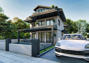 Вилла планировки 3+1 в районе Фетхие - Анталия 