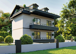 Вилла планировки 3+1 в районе Фетхие - Анталия 