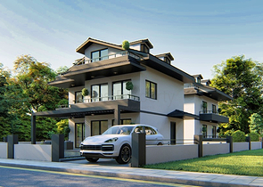 Вилла планировки 3+1 в районе Фетхие - Анталия 