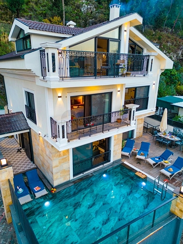 Вилла планировки 3+1 в районе Фетхие - Анталия