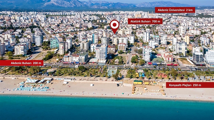 Квартира планировки 2+1 в микрорайоне Арапсую - Анталия