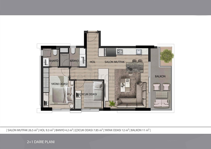 Инвестиционный проект в районе Алтынташ - Анталия