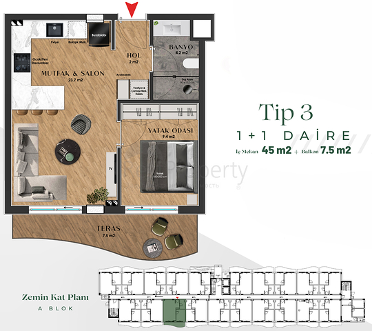 Инвестиционный проект в микрорайоне Гюзельоба - Анталия
