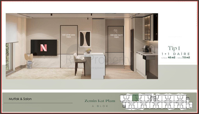 Инвестиционный проект в микрорайоне Гюзельоба - Анталия