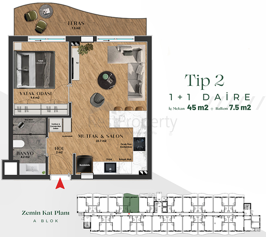 Инвестиционный проект в микрорайоне Гюзельоба - Анталия