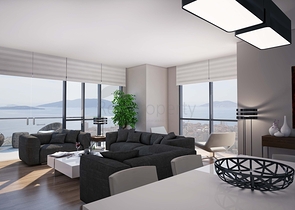 Готовый комплекс с видом на море и острова в районе Картал