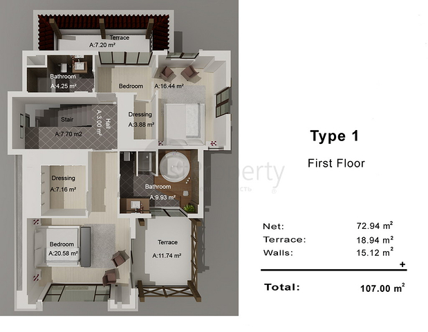 Виллы в микрорайоне Хаджисекилер - Анталия