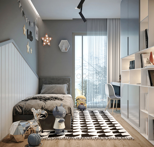 Квартиры планировки 4+1 и 5+1 дуплекс в микрорайоне Алтынова - Анталия