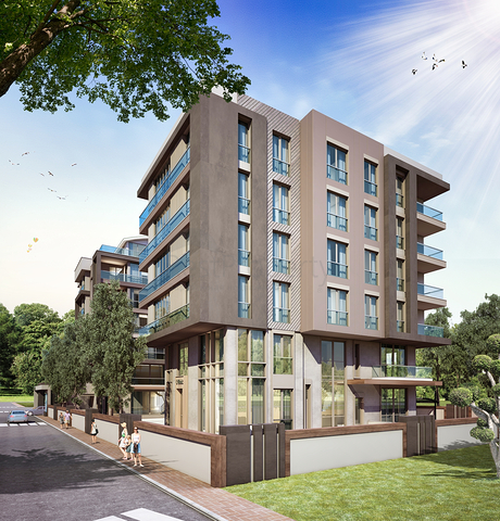 Квартиры планировки 4+1 и 5+1 дуплекс в микрорайоне Алтынова - Анталия