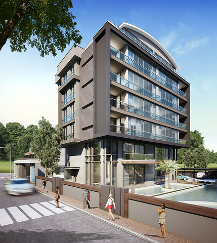 Квартиры планировки 4+1 и 5+1 дуплекс в микрорайоне Алтынова - Анталия