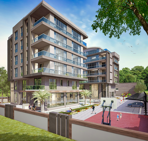 Квартиры планировки 4+1 и 5+1 дуплекс в микрорайоне Алтынова - Анталия