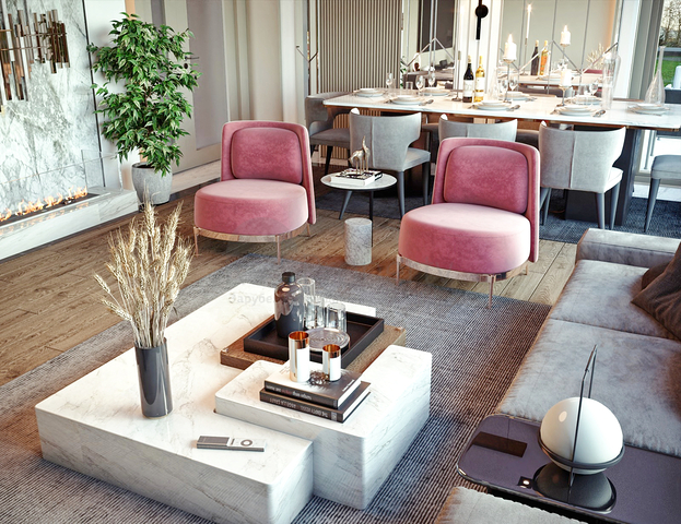 Квартиры планировки 4+1 и 5+1 дуплекс в микрорайоне Алтынова - Анталия