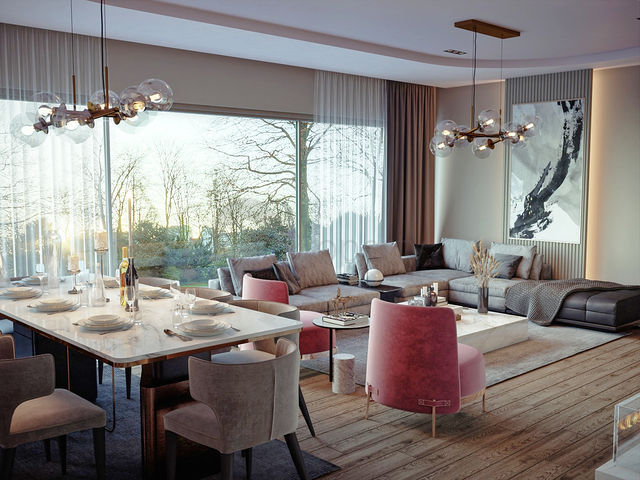 Квартиры планировки 4+1 и 5+1 дуплекс в микрорайоне Алтынова - Анталия