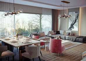 Квартиры планировки 4+1 и 5+1 дуплекс в микрорайоне Алтынова - Анталия